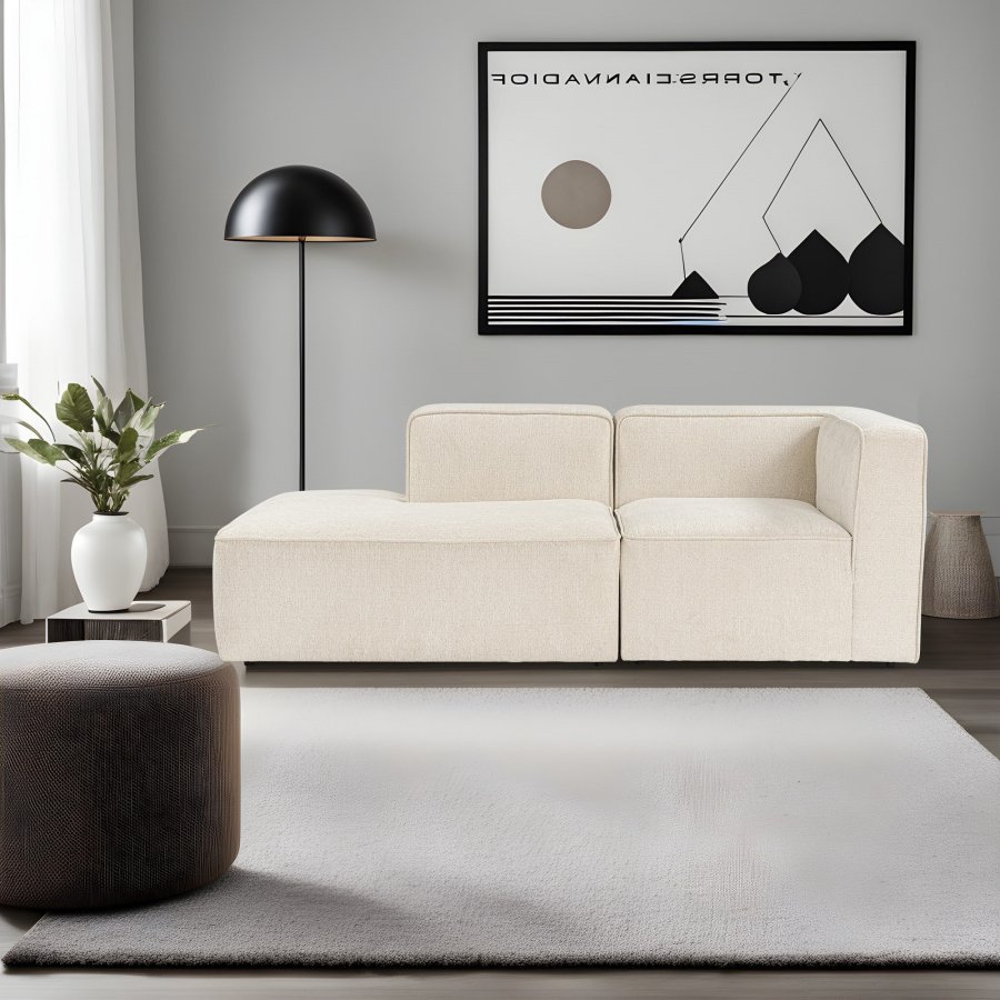 NORDVRK More M (M4-M7) - Kremfarget hjrnesofa