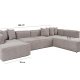 NORDVRK More B (M5-M1-M1-M2-M3) - Mokka hjrnesofa