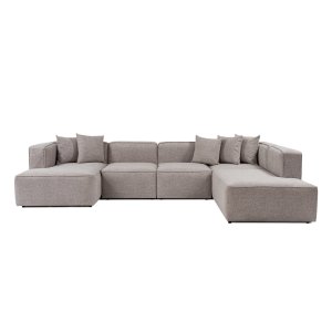 NORDVÄRK More B (M5-M1-M1-M2-M3) hjrnesofa - mokka stof