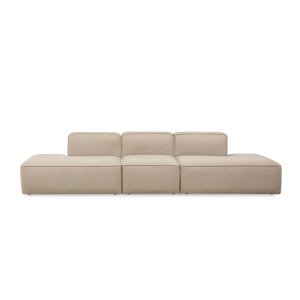 NORDVÄRK More S sofa (M4-M1-M3) - cappuccino stof