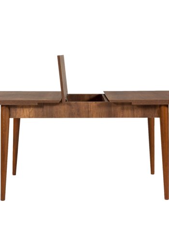 NORDVRK Vina spisebord, m. 1 ekstra brett - valnttfarget melamin og bk (130(165)x80)