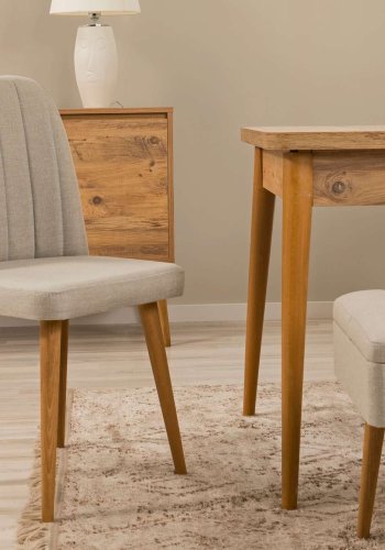 NORDV�RK Vina 1005 - Eik, Kremfarget Stol