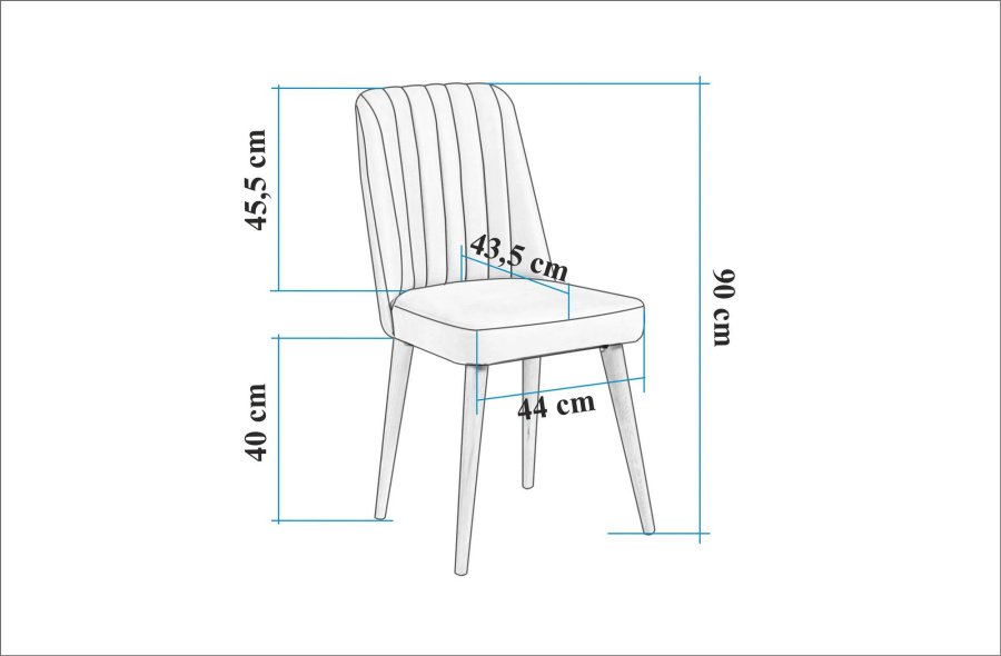 NORDV�RK Vina 1005 - Eik, Kremfarget Stol