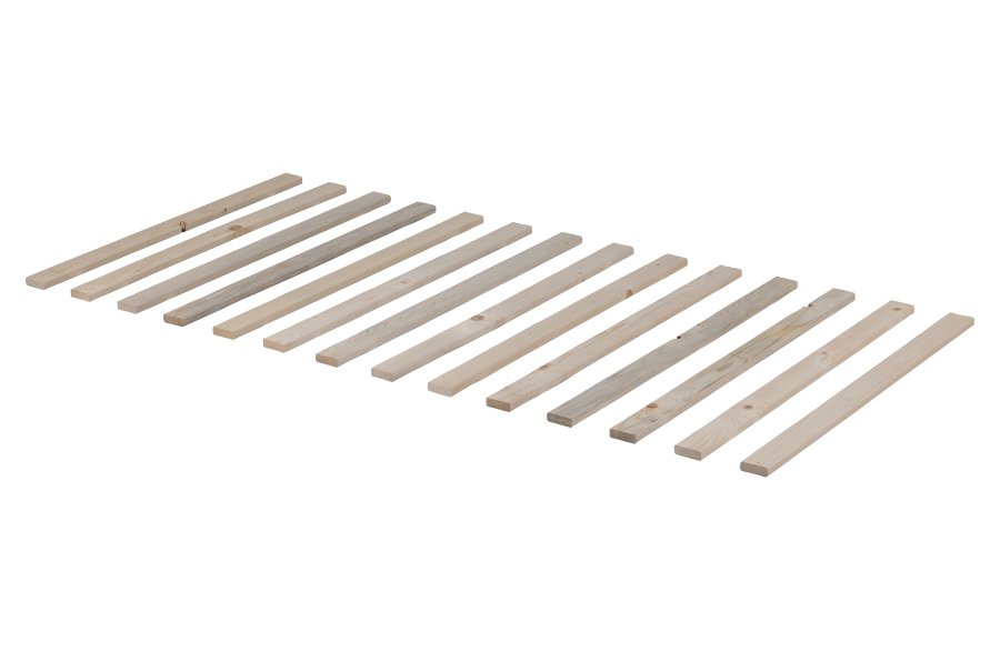 TR lamellbotten, 14 st. lameller, inkl. skruvar - naturligt barrtr (80x200)