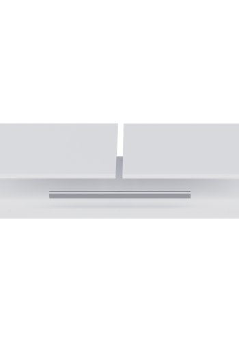 WOOOD Connect 1 hengestang, 1 skillevegg, 2 hyller for garderobe - hvit melamin