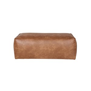 WOOOD Rodeo puf - cognac stof (120x60)