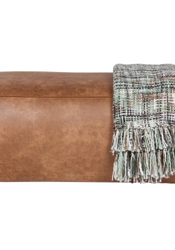 WOOOD Rodeo puff - konjakkstoff (120x60)