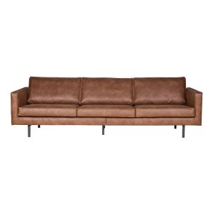 WOOOD Rodeo 3 pers. sofa - cognac stof