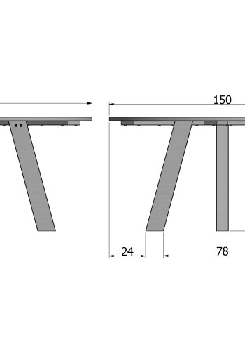 WOOOD Rhonda spisebord, rundt - svart eik (150)