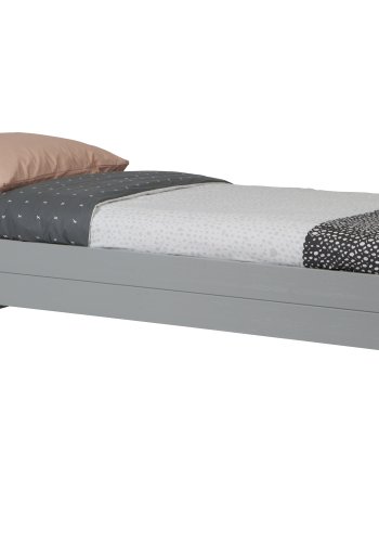 TRE Dennis juniorsengeramme, ekskl. spaltebunn, madrass og skuff - betonggr furu (90x200)