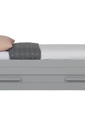 TRE Dennis juniorsengeramme, ekskl. spaltebunn, madrass og skuff - betonggr furu (90x200)