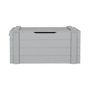 WOOOD Dennis förvaringslda med lock - betonggr furu (90x42)