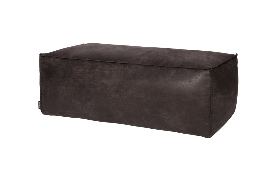 WOOOD Rodeo puff - svart stoff (120x60)
