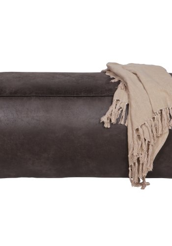 WOOOD Rodeo puff - svart stoff (120x60)