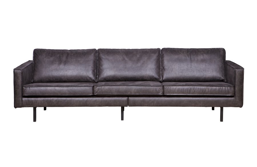 WOOOD Rodeo 3-seters sofa - svart stoff
