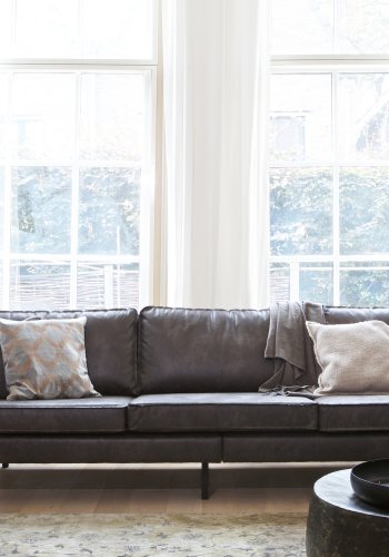 WOOOD Rodeo 3-seters sofa - svart stoff