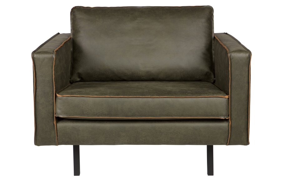 WOOOD Rodeo lenestol - armygrnt stoff