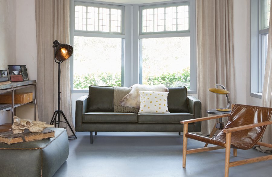 WOOOD Rodeo 2,5 seter sofa - armygrnt stoff