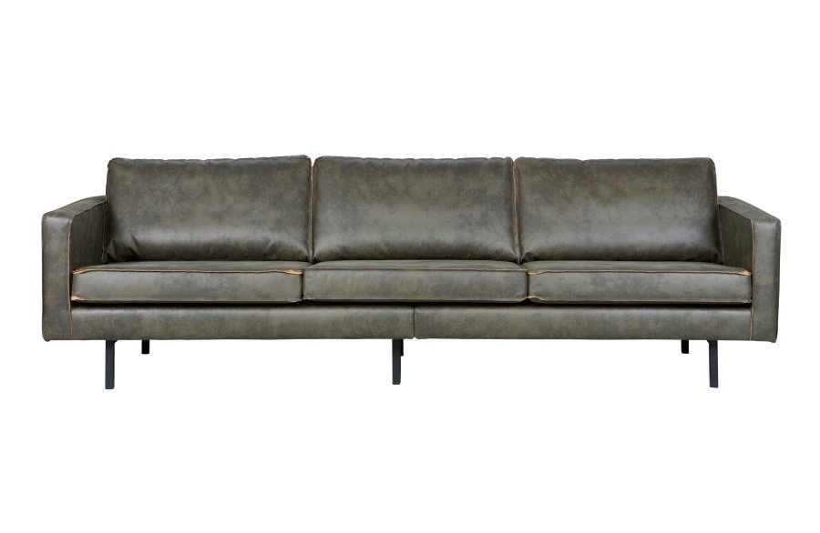 WOOOD Rodeo 3-seters sofa - armygrnt stoff