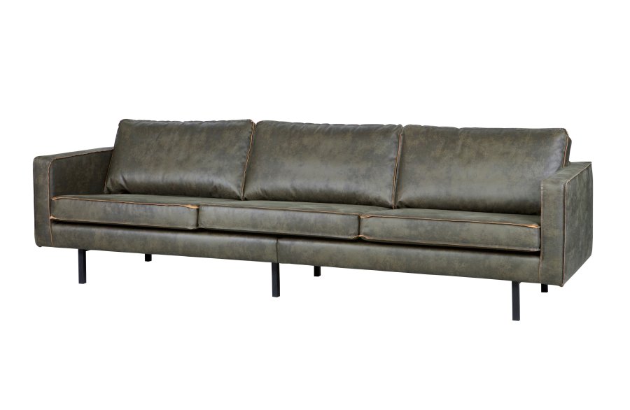 WOOOD Rodeo 3-seters sofa - armygrnt stoff