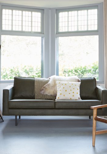 WOOOD Rodeo puff - armygrnt stoff (120x60)