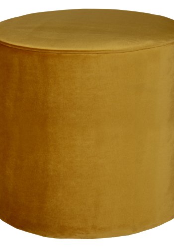 WOOOD Sara hy puff, rund oker polyesterflyel (46)