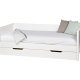 WOOOD Nikki junior sofa sengeramme, ekskl. lamelbund, madras og skuffe - hvid fyrretr (90x200)