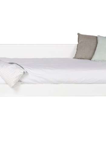 WOOOD Nikki junior sofa sengeramme, ekskl. lamelbund, madras og skuffe - hvid fyrretr (90x200)