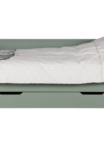 WOOOD Nikki junior sovesofa ramme, ekskl. lamellbunn, madrass og skuff - jadegrnn furu (90x200)