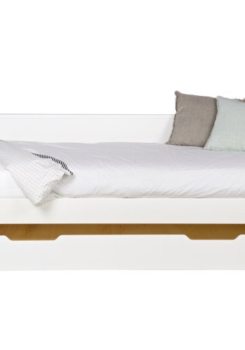 TRE Nikki sengeskuff/gjesteseng, ekskl. lamellbunn og madrass - hvit furu (198x94)