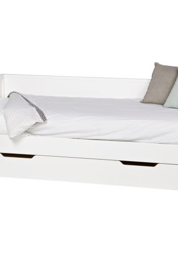 TRE Nikki sengeskuff/gjesteseng, ekskl. lamellbunn og madrass - hvit furu (198x94)