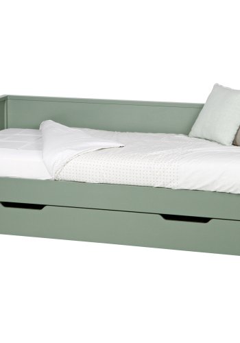 TRE Nikki sengeskuff/gjesteseng, ekskl. lamellbunn og madrass - jadegrnn furu (198x94)