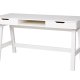 TRE Nikki skrivebord, m. 1 rom og 2 skuffer - hvit furu (140x62)