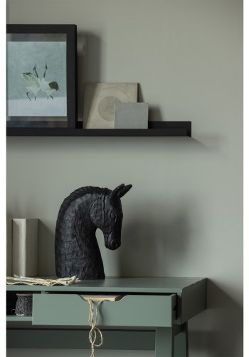 TRE Nikki skrivebord, m. 1 rom og 2 skuffer - jadegrnn furu (140x62)