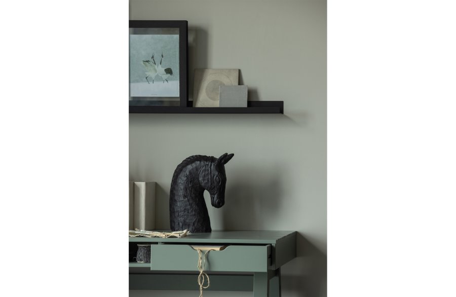 TRE Nikki skrivebord, m. 1 rom og 2 skuffer - jadegrnn furu (140x62)