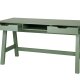 TRE Nikki skrivebord, m. 1 rom og 2 skuffer - jadegrnn furu (140x62)