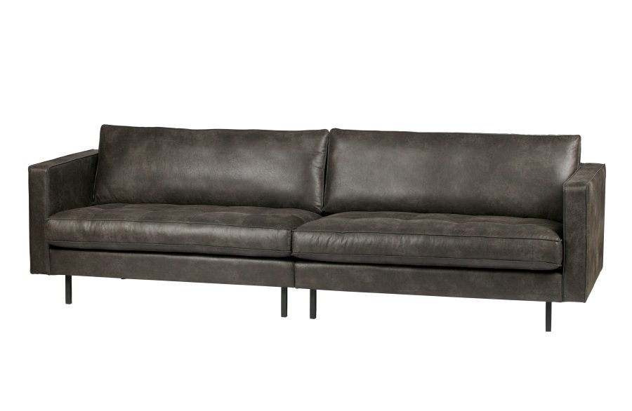 WOOOD Rodeo 3-seters sofa - svart stoff