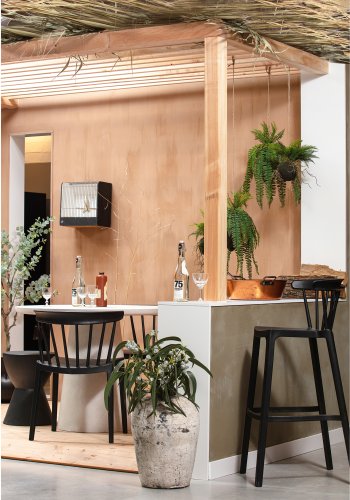 WOOOD Bliss spisebordstol, stablebar - sort plast