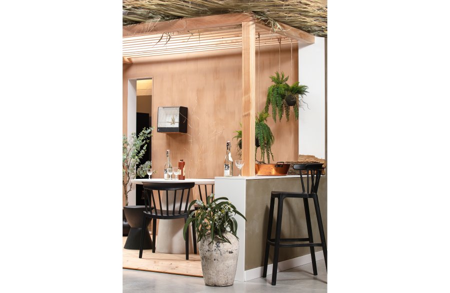 WOOOD Bliss spisebordstol, stablebar - sort plast