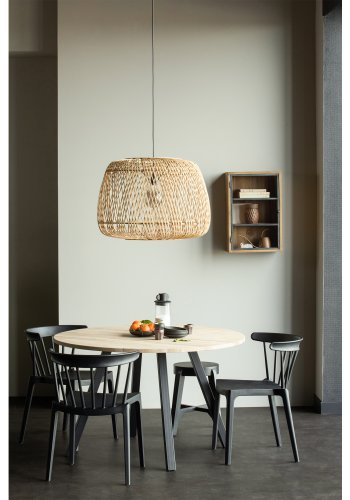 WOOOD Bliss spisebordstol, stablebar - sort plast