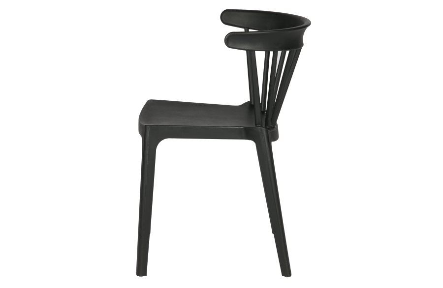 WOOOD Bliss spisebordstol, stablebar - sort plast