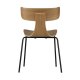 WOOOD Collection spisestuestol - finér i naturlig ask og sort stl