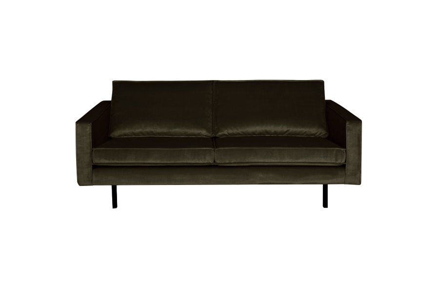 WOOOD Rodeo 2,5 seter sofa - hunter mrkegrnn flyel