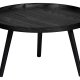 WOOOD Mesa sidebord L, rundt - svart MDF og furu (60)