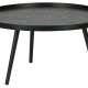 WOOOD Mesa sidebord XL, rundt - svart MDF og furu (78)