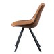 WOOOD Swen spisebordstol - cognac PU og sort metall