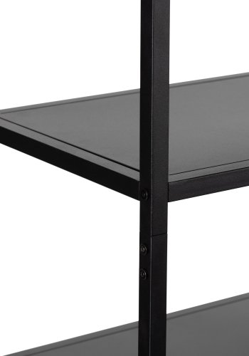 WOOOD Teun bokhylle - svart metall (H:188)(H:188cm x85cm x 35cm)