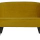 TRE Sara liten sofa - oker polyester flyel og tre