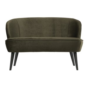WOOOD Sara lille sofa - varn grn polyester fljl og tr