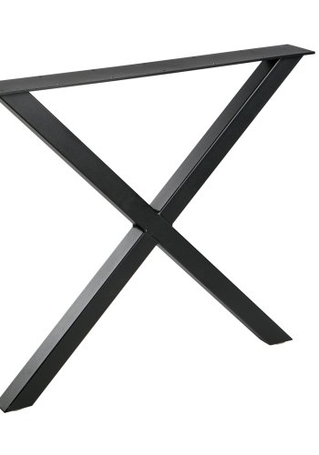 WOOOD Tablo X bordben til spisebord - matt sort metall